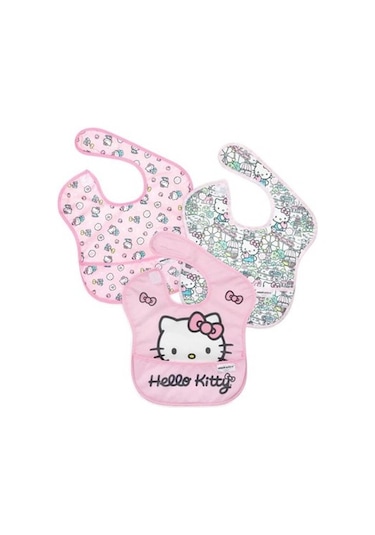 Bumkins Superbib Önlük 3'lü Paket - Hello Kitty Çok Renkli