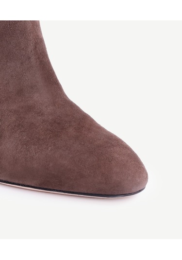 Yargıcı Topuklu Uzun Deri Bot 25kkay4018x 003 Kahverengi