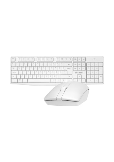 Everest KM-7500 Ultra Lüks Kablosuz Q Multimedia Klavye Mouse Set