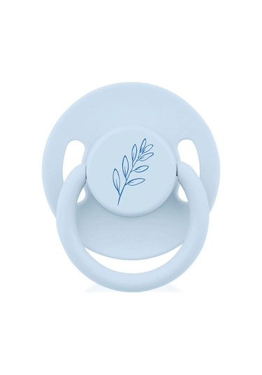 Wee Baby Pure Yuvarlak Uçlu Kauçuk Emzik No:3 Mavi 18+ Ay