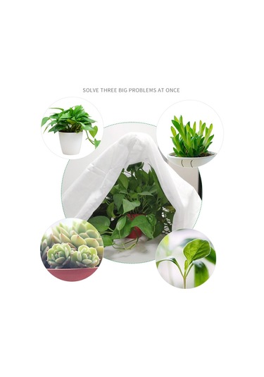 Sones Dokumasız Bitki Örtüsü Kış Yalıtımı Nemlendirici Soğuk Koruması Bitki Örtüsü Bezi, Boyut: 3x15m Beyaz