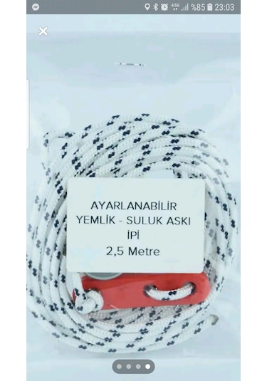 Ayarlanabilir Yemlik Suluk Aski İpi 5 Adet