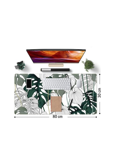 Gaming Oyuncu Xl Mouse Pad Kaydırmaz Dikişli 80 30 Cm Mousepad 40
