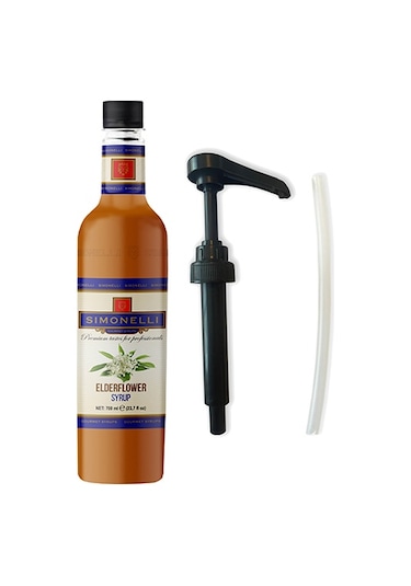 Simonelli Kahve Şurubu | Elderflower | 70 CL | + Pompa