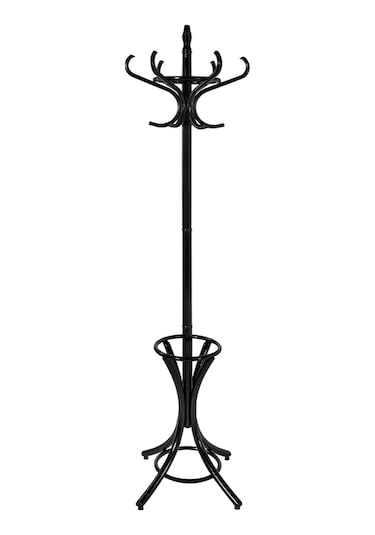 Handy Mate Dorya 12li Ahşap Askılık-mat Siyah 51x185x51 Cm Siyah