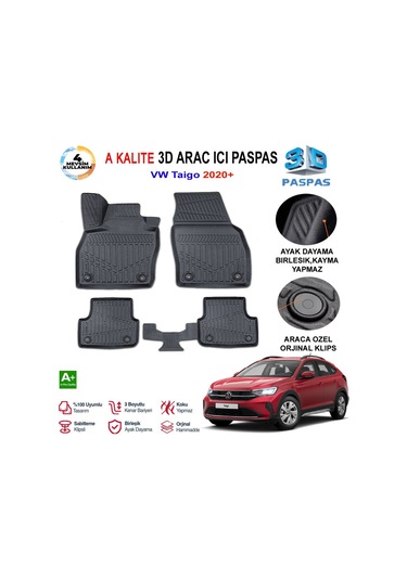 Vw Taigo 3d Paspas Havuzlu Pro 2020 Sonrası