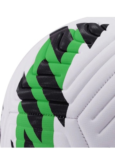 Yeşil Yeni Desenli Futbol Topu 4 Astarlı No:5 480 Gr + Pompa Hediyeli X507 Yeşil - Beyaz