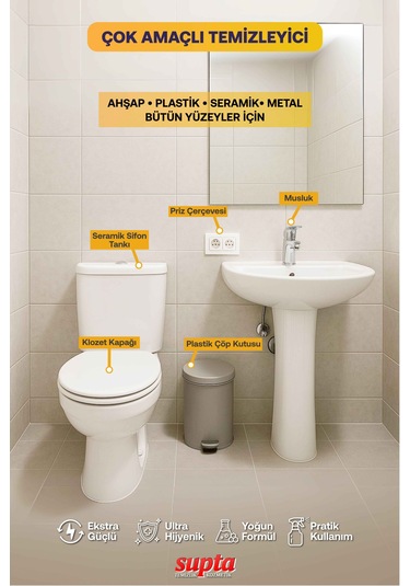 Supta Çok Amaçlı Temizleyici 5 L