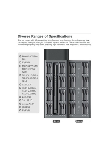 Trendooze Tornavida Tamirler Seti, Saat, Pratik Parçalı Onarımları İçin Gözlük, Elektronik Bilgisayar Alet, 48 İx