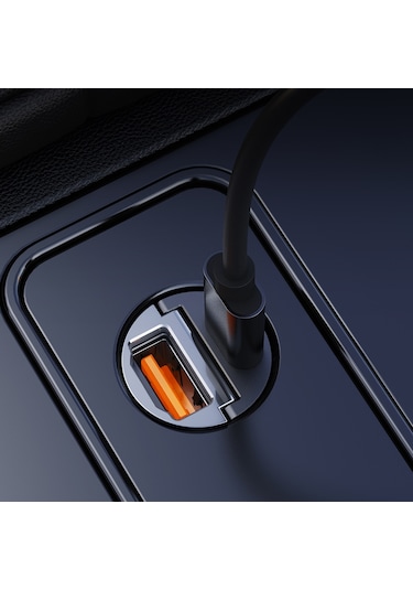 Rock H15 Metal 30w Pd Hızlı Araç Şarj Cihazı Siyah