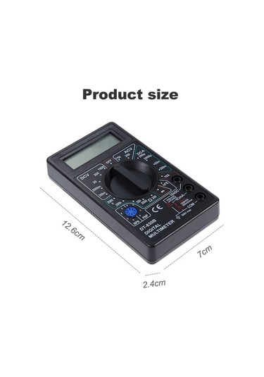 Agoodshop El Tipi Dijital Multimetre Lcd Metre Yüksek Hassasiyet Xl830l