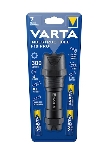 Varta Indestructıble F10 Pro El Feneri 6W Led Fener 3Aaa Siyah