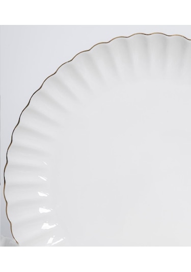 Maxx Doria Parthenon Gold 12 Kişilik 58 Parça Yemek Takımı Pa2068 Beyaz - Gold