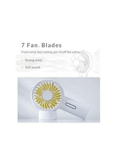 Mini Usb Fan Taşınabilir El Fan Masaüstü Usb Şarj Edilebilir Hava Soğutma Fanı Için Ev Ofis Öğrenci Yurdu 2000mah 6492 Pembe