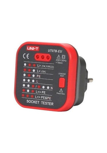Unı-T Ut07B-Eu Priz Ve Rcd Test Cihazı