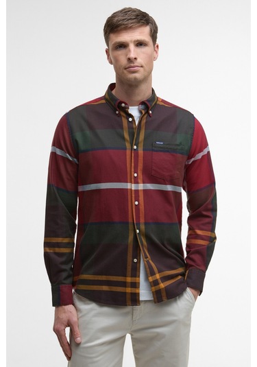 Barbour Dunoon Tailored Tartan Gömlek Tn69 Winterberry Tartan Çok Renkli