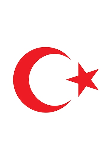 Ayyıldız (Bayrak) Sticker. 5 Farklı Ebatta