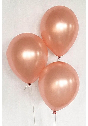 METALİK ROSE GOLD 12 İNÇ BALON 10 ADET