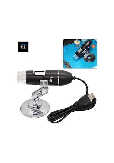 Techtic Dijital Mikroskop 1600x Tekstil Baskı Cilt Saç Analiz