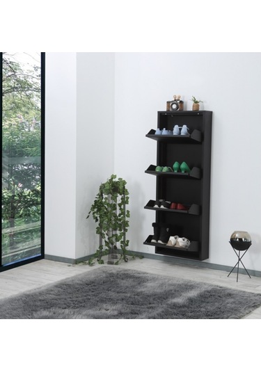 Arthur 4'lü Ayakkabılık Siyah