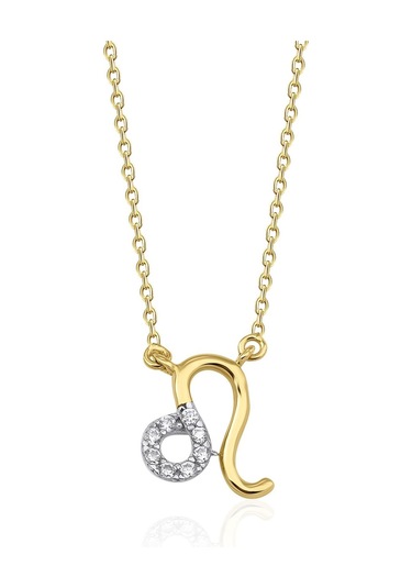 Fiyonk Kuyumculuk 14 Ayar Altın Aslan Burcu Kolye 001