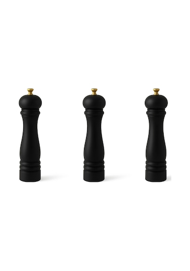 42 Cm Baharat Öğütücü Ve Manuel El Değirmeni Siyah