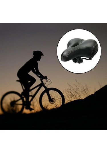 Home Rahat Geniş Bisiklet Koltuğu - Siyah Yurt Dışından A