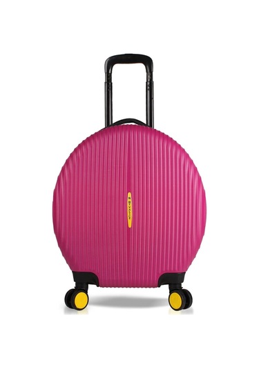 My Valice Bubble Abs Yuvarlak Valiz Fuşya