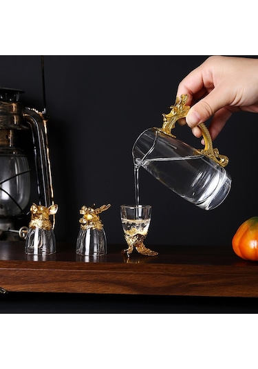 Suntek Magideal Viski Bardak Seti Çin Tarzı İçme Bardakları Sürahi