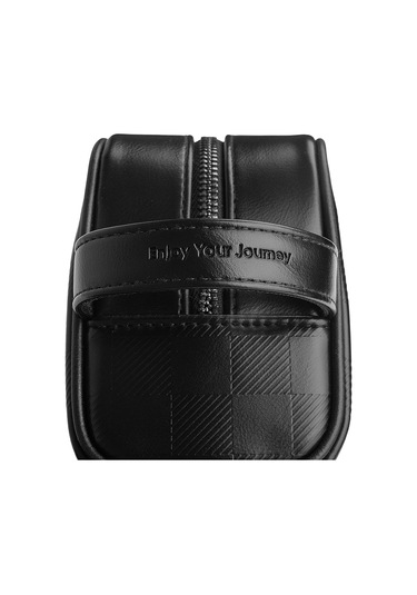 Wiwu Phantom Serisi Parmak İzi Kilitli Çok Fonksiyonlu Taşınabilir Mobil Aksesuar Çantası Siyah Siyah