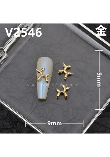 10 Adet Sevimli Alaşım Köpek Tırnak Uğurlu Takı 3d Kawaii Punk Köpek Tırnak Sanat Dekorasyon Malzemeleri Parçaları Dıy Çok Renkli Çivi Aksesuarları Fildişi