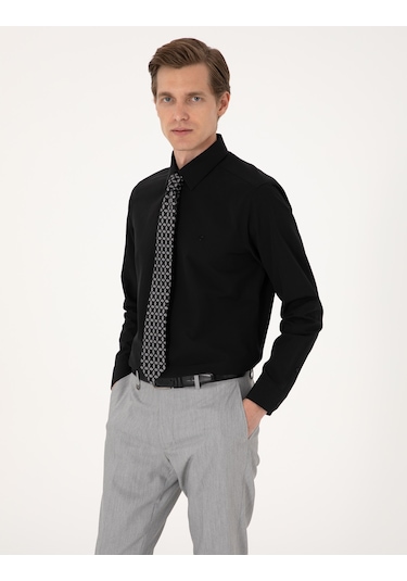 Pierre Cardin Erkek Siyah Gömlek Basic 50316742-vr046 Siyah