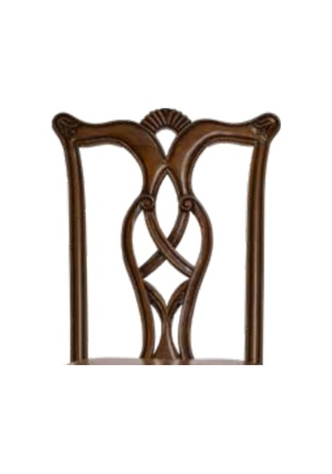 Bengimobilya Sandalye Kayın Ahşap Model Zus002 Kahverengi Suni Deri Parlak C