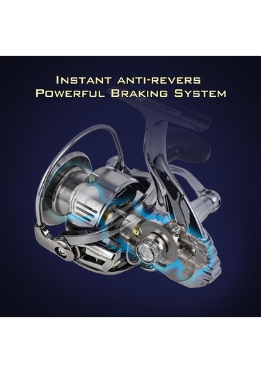 Maoyaya Leofıshıng Se2000 Paslanmaz Çelik Şaftlı Düzgün Dönen Balık Olta Makinası, Alüminyum Makara İle Yüksek Performans Balık Avı