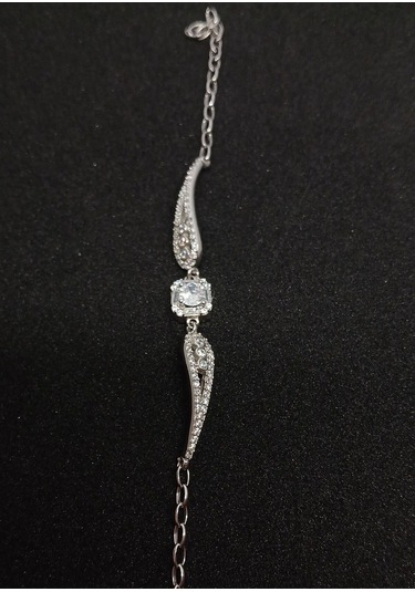 925 Ayar Gümüş Zirkon Taşlı Kadın Bileklik Gümüş