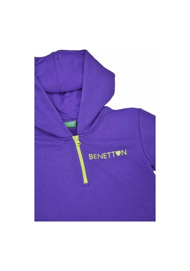 Kız Çocuk Sweatshirt - Mor Mor