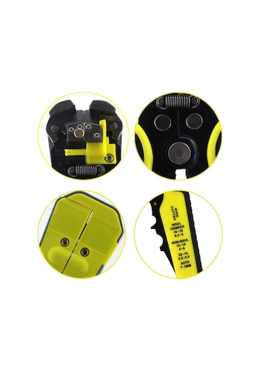 Tk0742 0.5-6.0mm Çok Fonksiyonlu Otomatik Tel Striptizci Hat Kelepçesi Pres Sökme Aleti Mavi