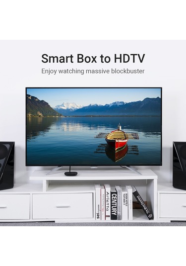 Springsun Vention Aarbg 90 Derece Hdmı 2.0 Dik Açı Kablosu 4k&3d Dijital Hd Kablo Tv Ps3/4 Ayırıcı Video Ses 1,5 M İçin Yedek