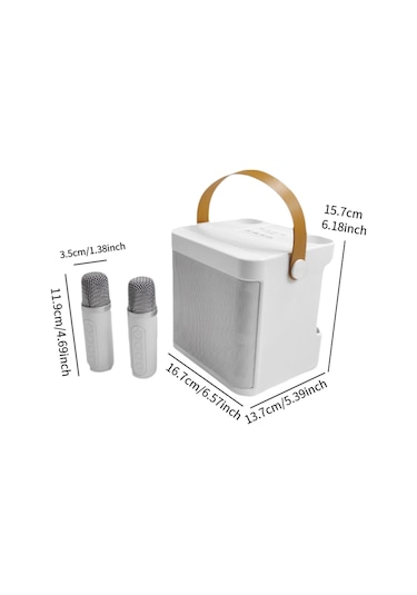 Suntek Taşınabilir Hoparlör Çok İşlevli Kolay Beyaz