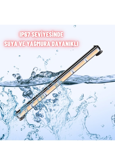 Çakarlı Tepe İkaz Lambası 90 Cm Mıknatıslı Turuncu 12 Mod 12-24 V