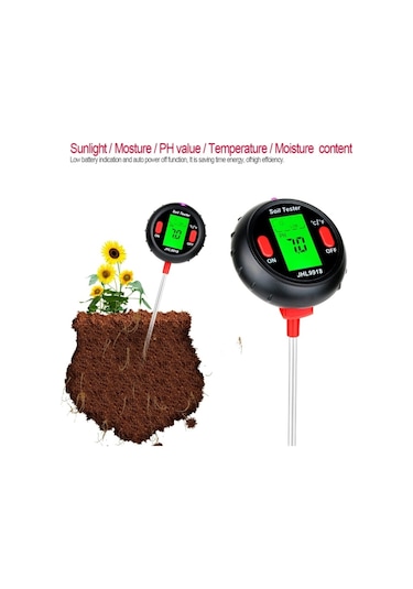 Butu Rz104 Toprak Ph Ölçer Nem Dedektörü Dijital Monitörü