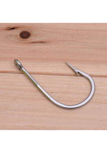 Dianziye Stainless Steel Büyük Boy Balık İğnesi 12/0 Numara, Gümüş Renkli, Dayanıklı Av Aleti