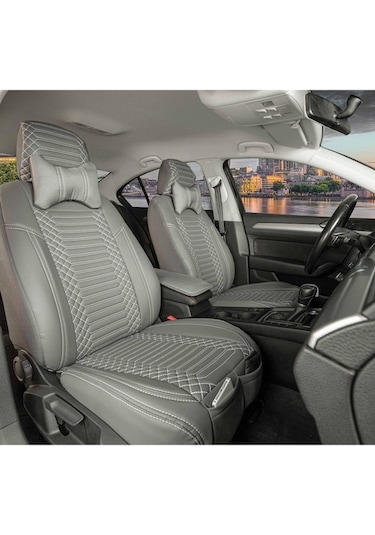 Volkswagen Touran Lüx Deri Oto Koltuk Kılıfı Ön/Arka Set (493905207)