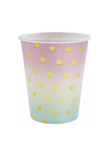 Davajdarit' Doğum Günü Partisi İçin Tek Kullanımlık Gökkuşağı Temada Sofra Takımı 256716120 100 adet