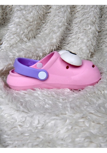 Twingo Çocuk Pörtlek Göz Sevimli Terlik Pembe