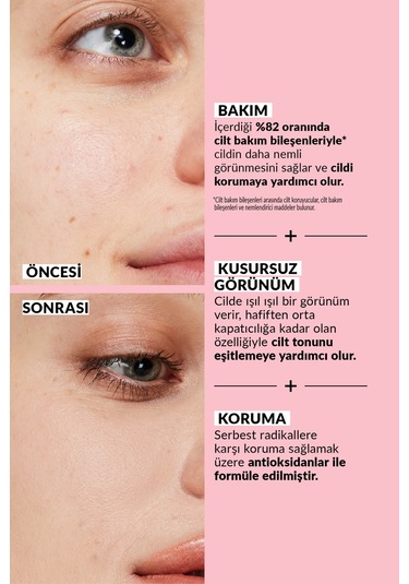 Avon Make Up Care 3'ü 1 Arada Serum Fondöten 245N Natural Beige