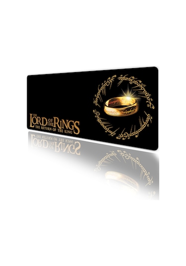 Lotr Yüzüklerin Efendisi Oyun Gaming Klavye Mouse Pad Kaymaz Taban Kenarları Dikişli Su Geçirmez Masa Matı 70x30 Cm