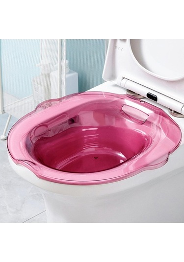 Trendooze Homyl Pembe Tuvalet Banyo Havzası, Yaşlılar İçin Komfort Pembe
