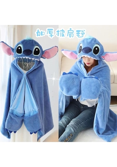 Flybuy Yeni Unisex Siesta Sıcak Sevimli Şal Yumuşak Öğrenci Ofis Kış Karikatür Kalın Hqgoodstore Battaniye Wj Diğer