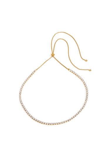 Kadınlar İçin Paslanmaz Çelik Zirkonyum Tam Elmas Kolye Titanyum Çelik Solmayan Köprücük Kemiği Kolye Niş Kısa Takı Diğer